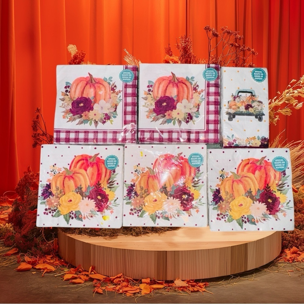 Pioneer Woman Pumpkin Thanksgiving Napkins 164 Count 2 Ply NEW